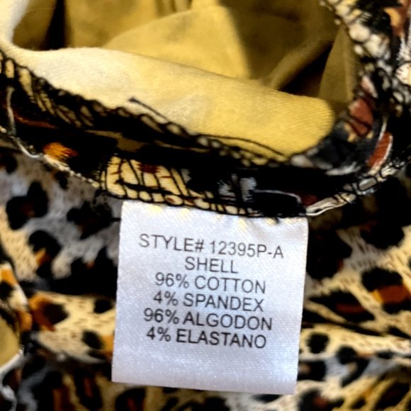 Animal Print Brown|Black Short Mini Pleated Skirt by Better B. Size Medium - Picture 4 of 4